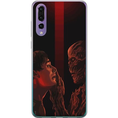 Kompatibelt Mobildeksel til Huawei Huawei P20 Pro Mørk fantasy illustrasjon som viser møtet mellom menneske og monster med sterk drama og psykologis