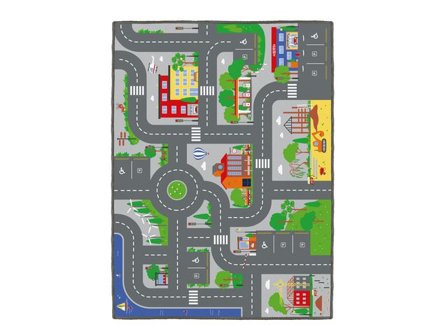 ACHOKA Lekmatta bilar stor 180x130 cm - Lyreco - Skolmöbler och inredning - Mattor - Mattor - Aktivitet
