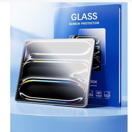 2-pak HD hærdet glas skærmbeskytter kompatibel med iPad 10.2 tommer (7./8./9. generation) med nemt påføringssæt