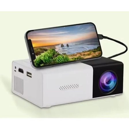 /EA/YG300 Hemmabio Miniprojektor HD, Hemma Bio, Utomhuscamping Bästa Film-, TV- och Spelupplevelse Svart