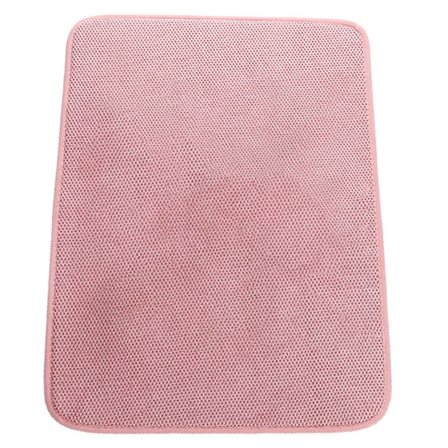 Diskunderlägg i mikrofiber, superabsorberande torkmatta i rosa