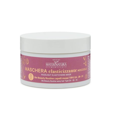 MATERNATURA Balsamo Maschere e Olii Maschera Elasticizzante Capelli Mossi Nocciole 200ml - Maschera Ricci Definiti Capelli