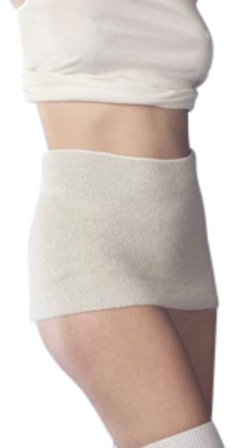 Peters Angora Rygvarmer Beige S, Tøj & Bolig, Vintertøj, Skiundertøj