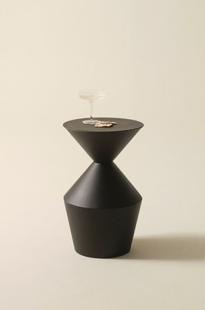 Jotex - Sidebord, Diameter 36,5 Cm Svart - ANNECY - Kjøp Sidebord & småbord hos Jotex