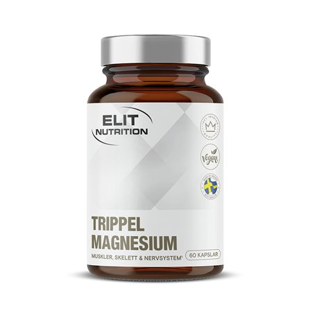 Elit Nutrition Trippel Magnesium 60 caps - Bodyman.dk