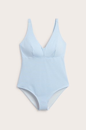 Kappahl | Strój kąpielowy z węzłem z tyłu Jasnoniebieski XL | Jasnoniebieski