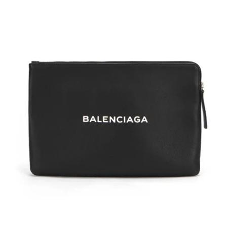 Balenciaga Vintage Pre-ownedLäderkuvertvskor svart, Dam Vintage Väskor, Dam, Storlek: ONE SIZE
