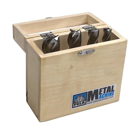 PELA 76795 Pinnefressett 4 deler, 4-skjærs, HSS, 5 % co, Maskintilbehør & forbruk