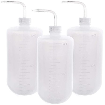 3 st 1000ml Köttig Hällvattenflaska Klämflaska, Plast Klämflaska Vinkel Sprayflaska