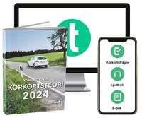 Körkortsboken Körkortsteori 2024 (bok + digitalt teoripaket med körkortsfrågor, övningar, ljudbok & ebok)