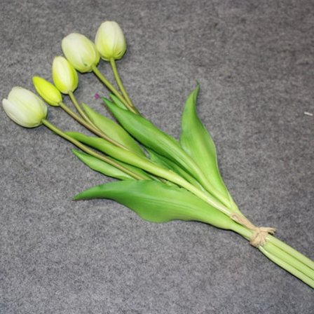 Luksuriøse Silikon Real Touch Tulipaner Buket Dekorativ