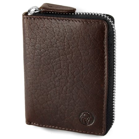 Portvizit Montreal RFID din piele maro pentru bărbați - Port card