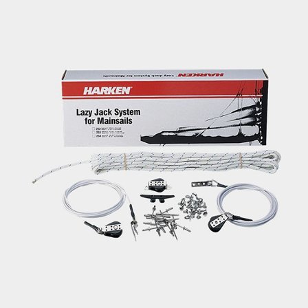 Lazy jacks / sistema de lazy jack Harken Small Lazy Jack Kit, adequado para barcos de 6,4 - 8,5 metros (21 - 28 pés), para retranca de 2,13 - 3,96 