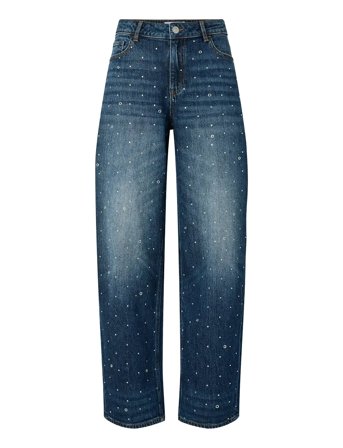 Pcmerle Mw Barrel Jeans D2D Fsy Pp Blue Pieces