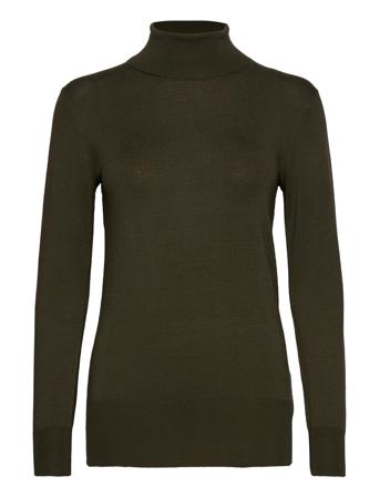 Astrid Roll Neck Turtleneck Rullekravetrøje Grøn Kaffe