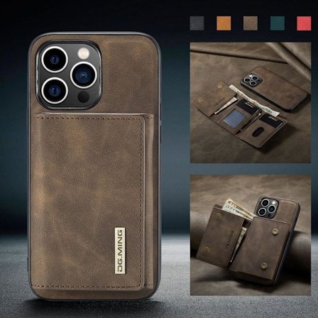 (För iPhone 14) DG.MING M1-serien avtagbart plånboksfodral: Magn