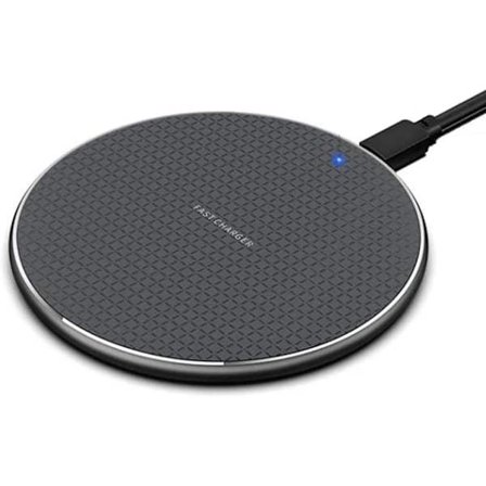 Hurtig trådløs oplader, 15W trådløs opladningsplade, kompatibel med iPhone 15/14/13/12/11 Pro/Pro Max/XS Max/XR/SE, Samsung Galaxy