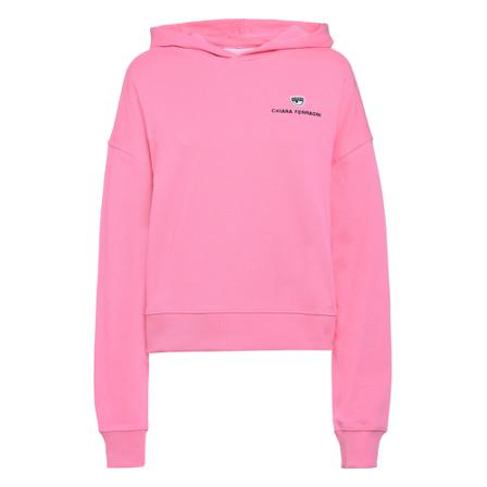 Chiara Ferragni Collection, Sweatshirt 305 Logo Clic Light Diagonal Fleece CO Roze, Dames, Maat:M