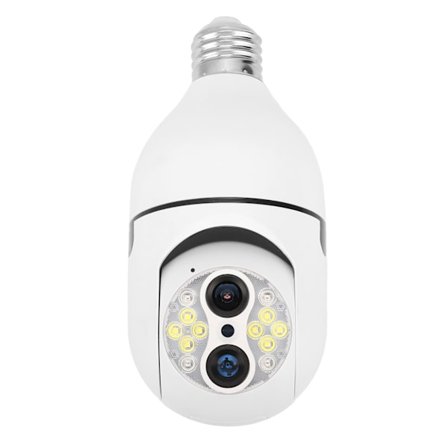 Udendørs WiFi overvågningskamera 2MP 2 bånd 360 graders drejelig 1080P bevægelsessensor Farve Nattesyn 110‐240V