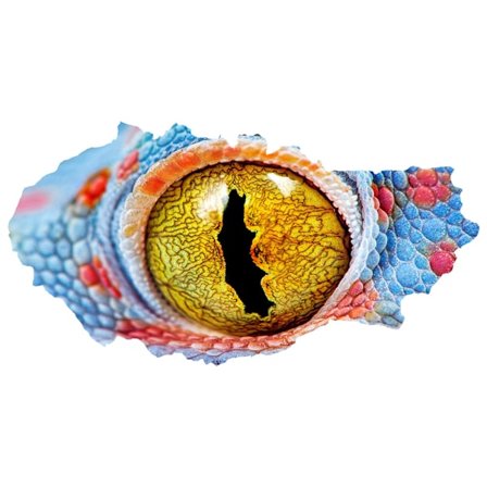 3D Knust Vegg Visjon Dinosaur Øgle Øyne Veggklistremerke Livi