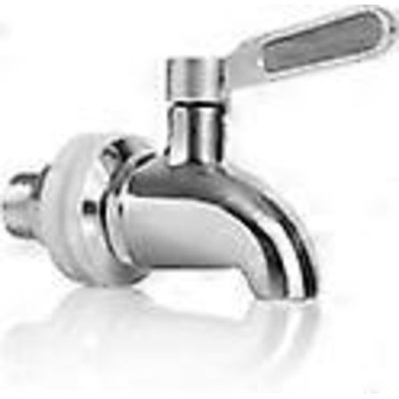 1 st Rostfri Dryckesdispenser - Ersättningskran - Passar 16 mm (5/8 tum) öppning - Polerad finish - Drycker, Vin, Kaffe