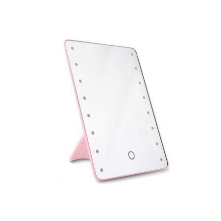 LED Sminkspegel med Ställ - Touch Dimbara, 3-Vägs Belysning, 255x185mm