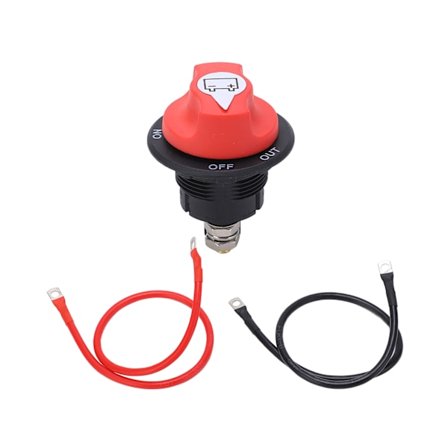 Batteriförkoppling, Batteriströmbrytare, Huvudströmbrytare, Koppling, Isolator för Husbil, Yacht, Van, Lastbil, Husvagn