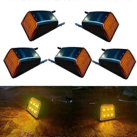 5 kpl Amber Yhteensopiva Volvo kuorma-auton LED aurinkolipan valaisimen 20398824 20425484 korvaavan osan kanssa Yhteensopiva Volvo kuorma-auton FH FM 