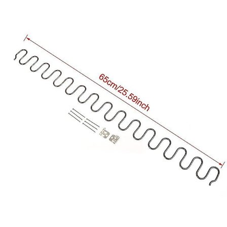 Udskiftningssofastolsfjedre med klips, 45/50/60/65/70 cm lange Ressort