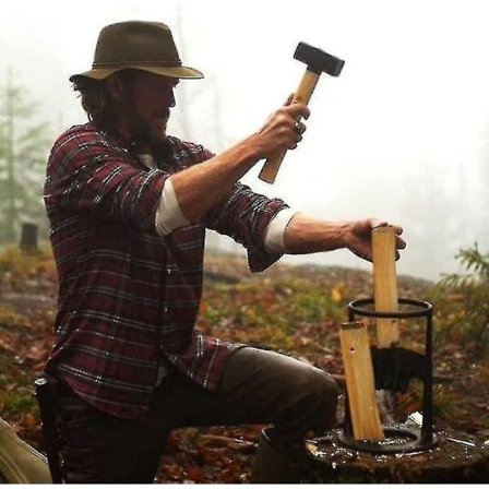 Vedkløyver Kraftig vedkløyver Støpejern Manuell protokoll Kløyver ved 19,2 cm Bedre