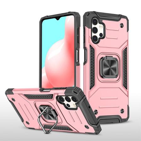 Samsung Galaxy A32 5g - Armor Hybrid Ring Skal - Roséguld Roséguld