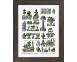 Broderisæt Canvas Have Ornamenter - Permin