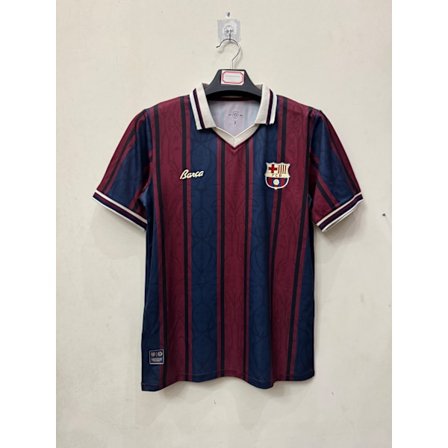 FC Barcelona 125 års jubilæum Vintage Fodbold Uniform T-shirt S-2XL