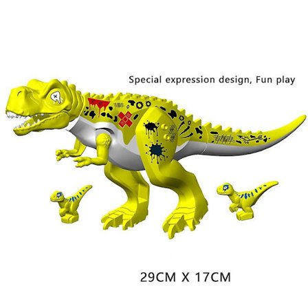 36 Style Big Jurassic Dinosaur World Spinosaurus Ankylosaurus Dino Building Block Moc Model Diy Bricks Educational Toys Gift