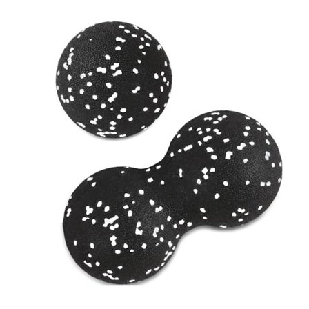 Jordnötsmassageboll, Dubbel Lacrosseboll för Myofascial Release Trigger Point Therapy Slappna av Spända Muskler Djupvävnadsmassage