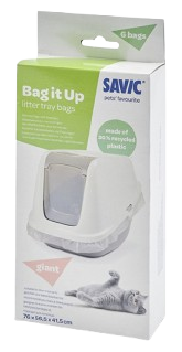 Savic - Bag it Up søppelposer gjennomsiktige Giant - Katt - Kattedo & kattetoalett - Toalett-tilbehør & kattespader - ZOO.no