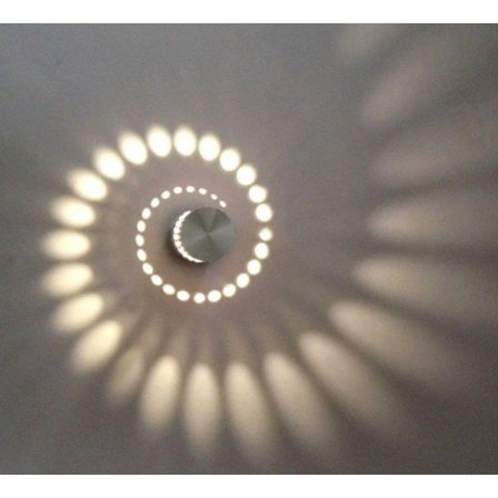 IC LED Innendørs Vegglampe Moderne Effekt 3W Varmt Hvit Aluminium Dekorativ Vegglampe for Barn Soverom Gang Hotell Restaurant Kjøkken Spisestue