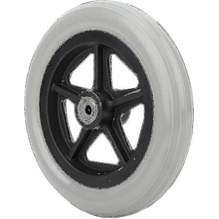 Kørestols hjul, 7 tommer hjul Besværede skridsikre gummihjul Hjul Udskiftningskørestol, rulle, (2 stk - grå)