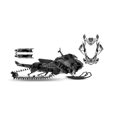 SweTown Dekalkit Army-Style-Gray - Lynx Boondocker DS 4100 850 E-Tec 2018-2020