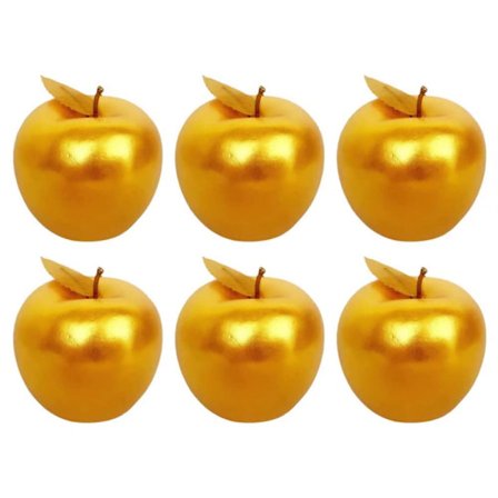 Joulukoristeet Kultaiset Omenapallot Kimaltelevat Muoviset Joulukoristeet Ripustettavat Joulukuusen Koristeet Juhlatarvikkeet 6 Kpl