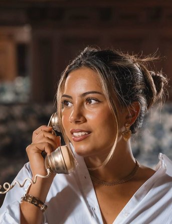 By Jolima Florens Classic Necklace - Gold - ONE SIZE