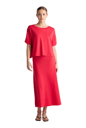 Residus Gwynet Tee - Raspberry T-shirts & toppar Dam Röd XS