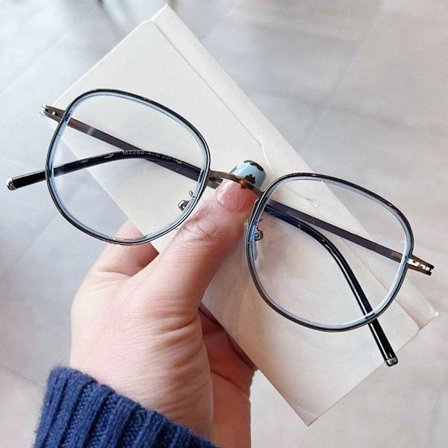 Anti-Blue Light Glasögon Överdimensionerade glasögon BLÅ