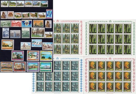 Landskab/Turisme/Kort - Frimærkepakke - Postfrisk