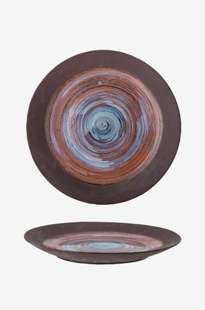 Bloomingville - Maes Dekorfat, Blå, Stengods - Blå - Prydnadssaker - Från Homeroom