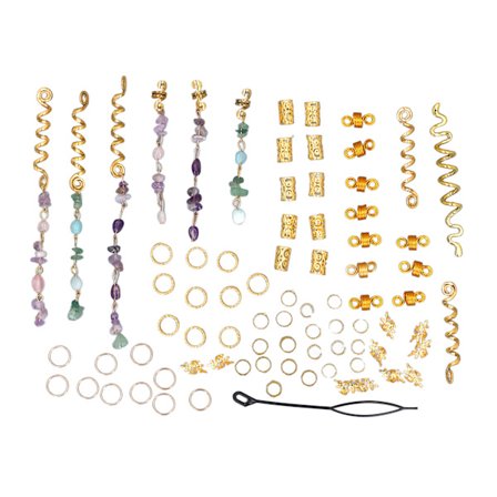 80 kpl Kristallitimantti Dreadlock-hiuspalmikkojen lisävarusteet juhliin