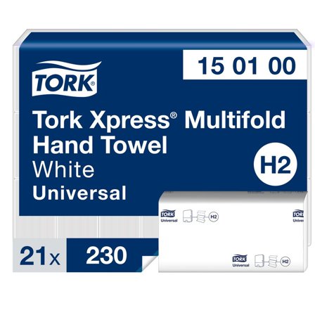 TORK Pappershandduk Advanced Xpress Universal H2 vit 4830/fp - Lyreco - Städ och hygien - Toalettpapper och torkpapper - Pappershanddukar