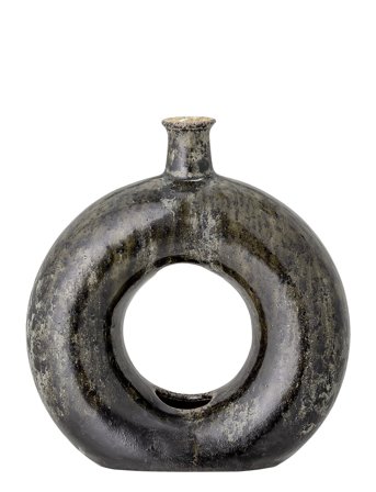 Bloomingville | Deko Vase, Grøn, Stentøj | ONE SIZE