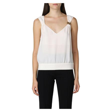 Pinko Sleeveless Tops Hvid, Dame