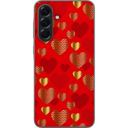 Kompatibelt Mobilskal till Samsung Samsung Galaxy A56 GoldenHearts